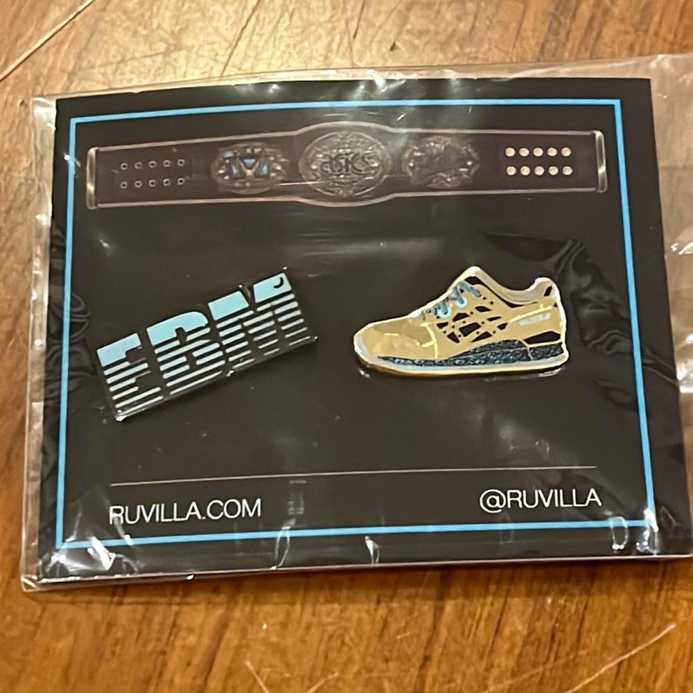 ASICS Gel Lyte III X Wale EBM shoe hat pins new Every Blue Moon